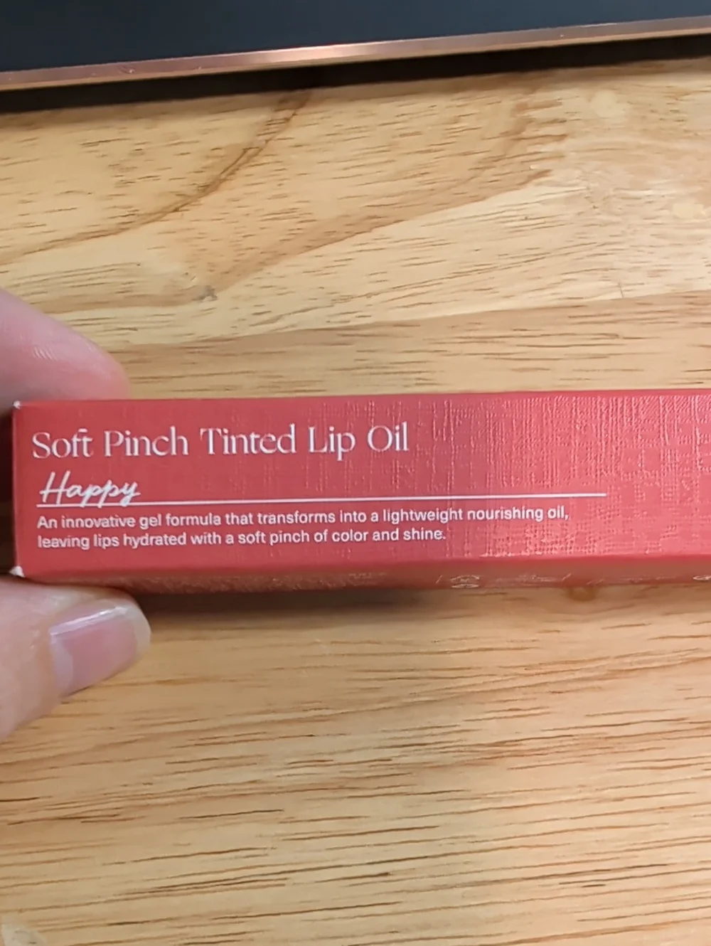 Rare Beauty Soft Pinch Tinted Lip Oil — Happy (Coral)